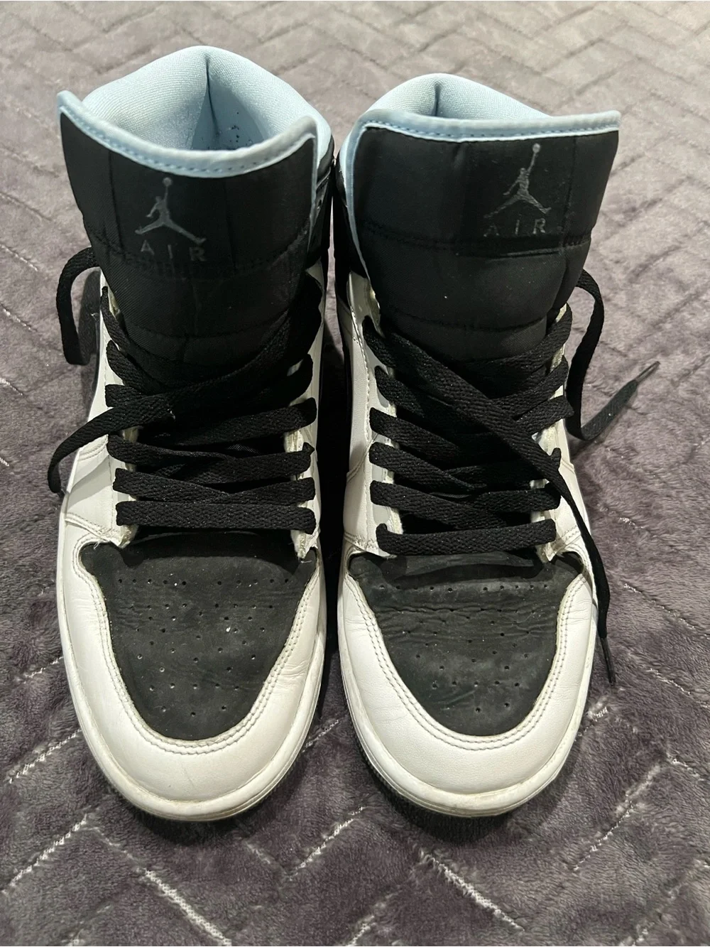 used Nike Air Jordan High Top Sneakers in Black and White